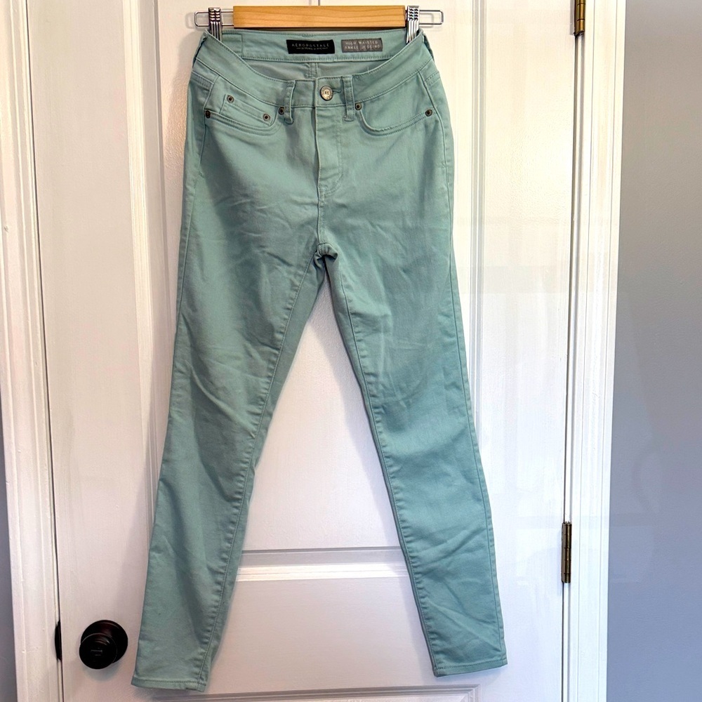 Aeropostale Light Green Skinny Jeans